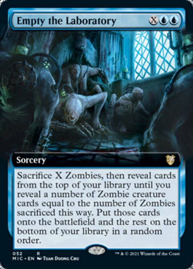 Empty the Laboratory (Extended) [Innistrad: Midnight Hunt Commander] | Tabernacle Games