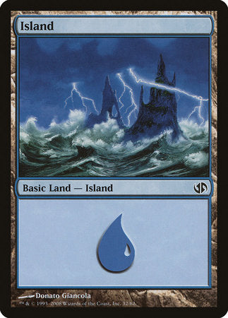 Island (32) [Duel Decks: Jace vs. Chandra] | Tabernacle Games