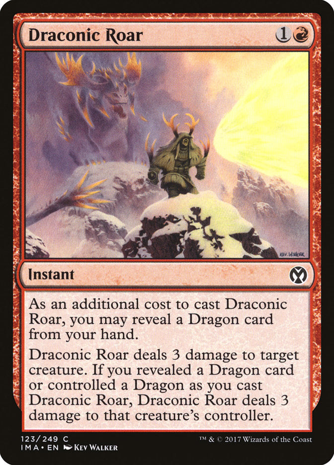 Draconic Roar [Iconic Masters] | Tabernacle Games