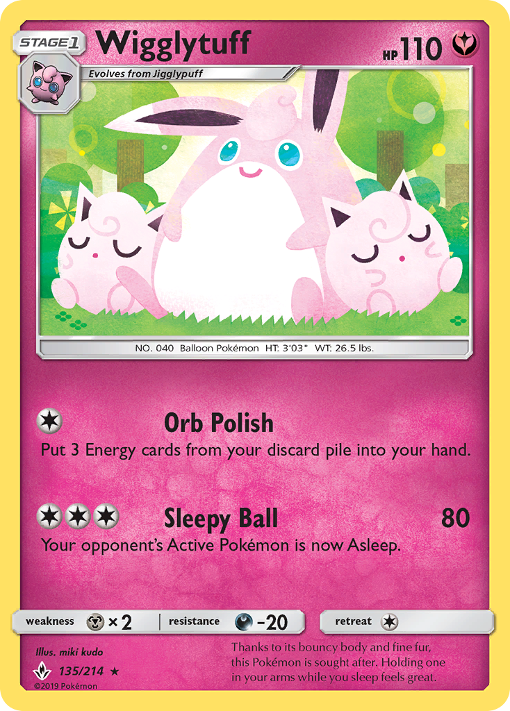 Wigglytuff (135/214) [Sun & Moon: Unbroken Bonds] | Tabernacle Games