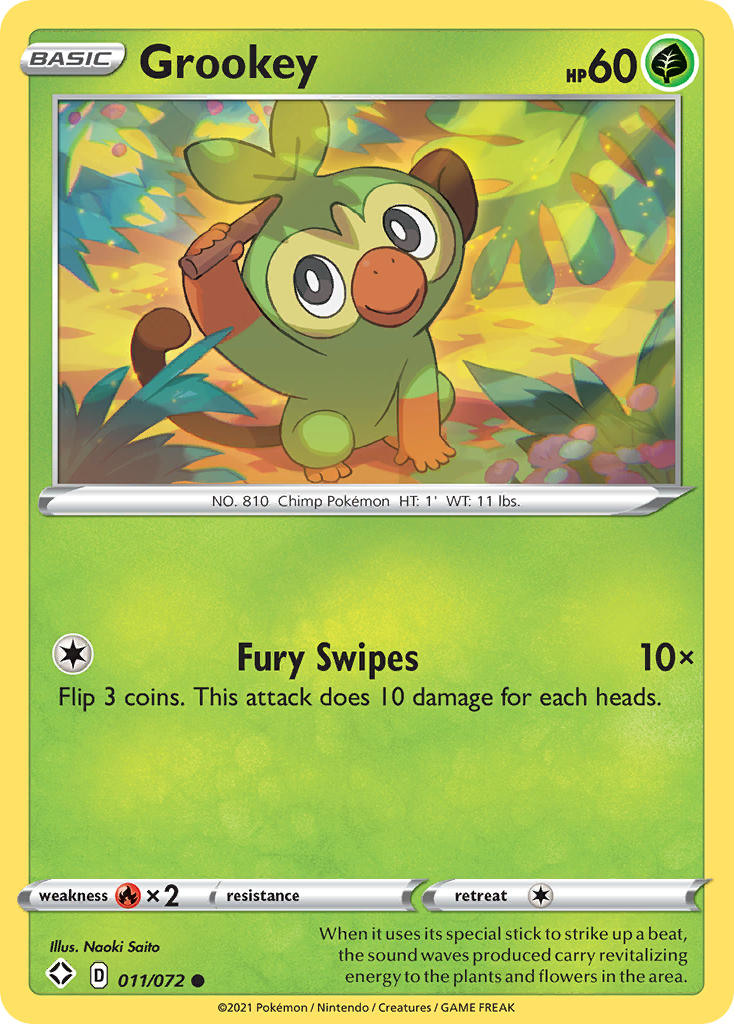 Grookey (011/072) [Sword & Shield: Shining Fates] | Tabernacle Games