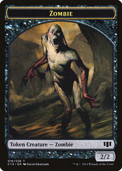 Ob Nixilis of the Black Oath Emblem // Zombie (016/036) Double-sided Token [Commander 2014 Tokens] | Tabernacle Games