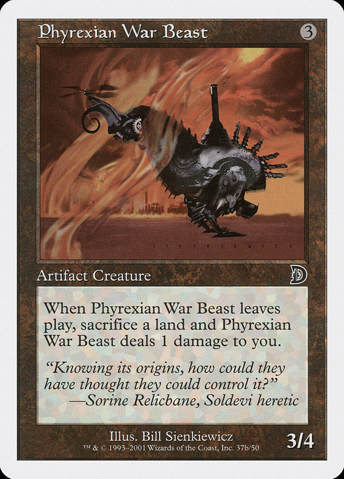 Phyrexian War Beast (Signature on Right) [Deckmasters] | Tabernacle Games