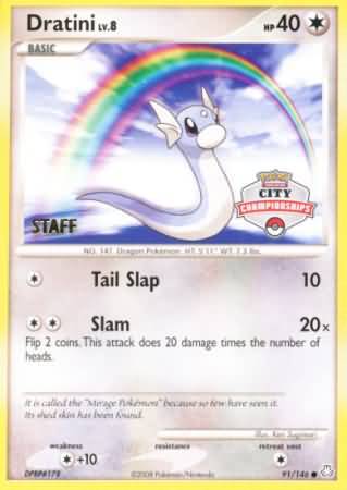 Dratini (91/146) (City Championship Promo Staff) [Diamond & Pearl: Legends Awakened] | Tabernacle Games