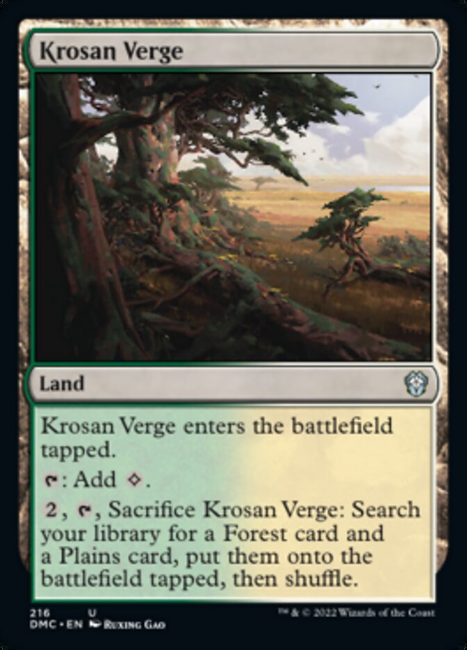 Krosan Verge [Dominaria United Commander] | Tabernacle Games