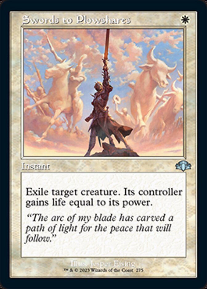 Swords to Plowshares (Retro) [Dominaria Remastered] | Tabernacle Games