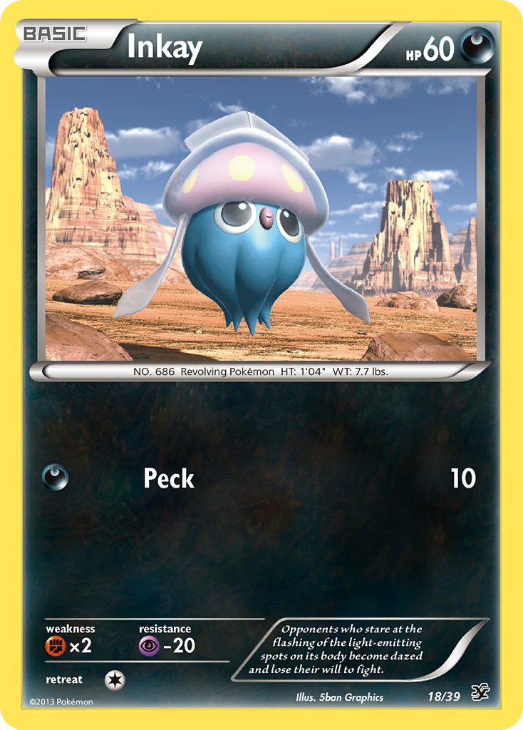 Inkay (18/39) [XY: Kalos Starter Set] | Tabernacle Games