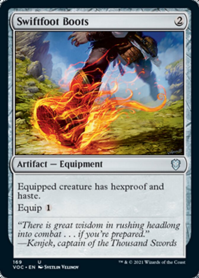 Swiftfoot Boots [Innistrad: Crimson Vow Commander] | Tabernacle Games