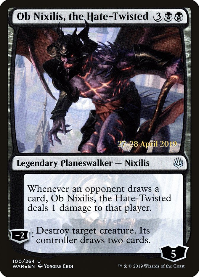 Ob Nixilis, the Hate-Twisted  [War of the Spark Prerelease Promos] | Tabernacle Games