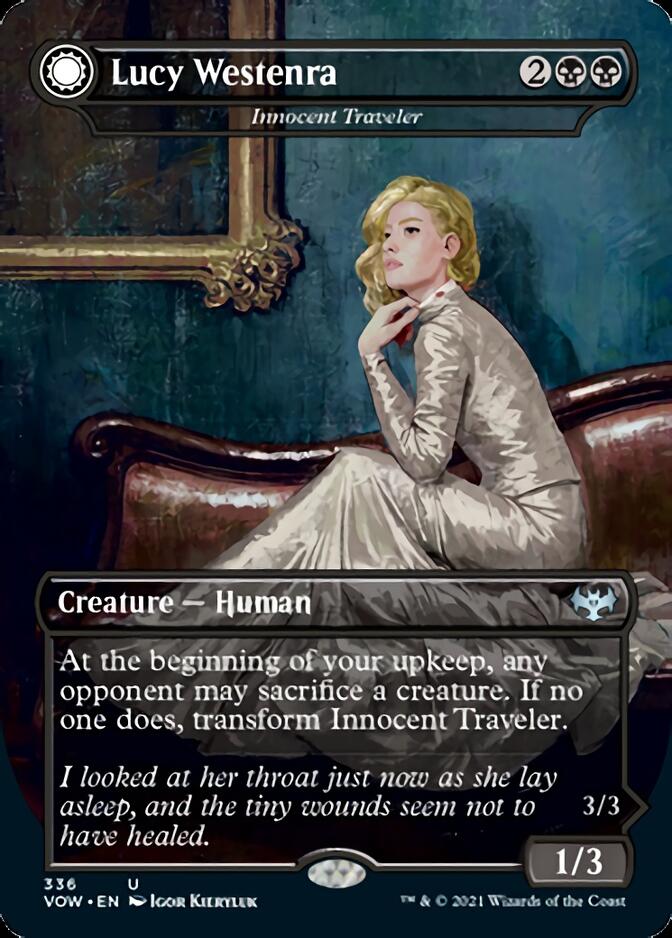 Innocent Traveler // Malicious Invader - Lucy Westenra // Lucy, Arisen Vampire [Innistrad: Crimson Vow] | Tabernacle Games