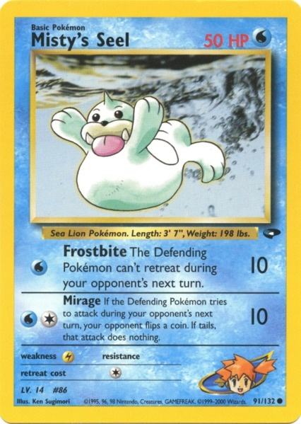 Misty's Seel (91/132) [Gym Challenge Unlimited] | Tabernacle Games