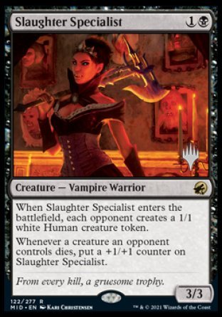 Slaughter Specialist (Promo Pack) [Innistrad: Midnight Hunt Promos] | Tabernacle Games