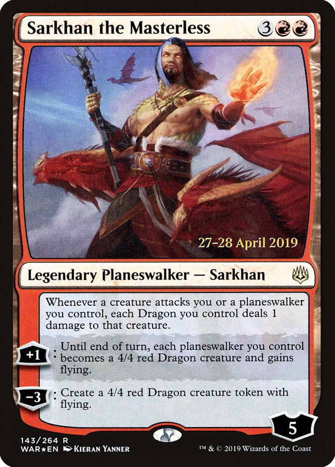 Sarkhan the Masterless  [War of the Spark Prerelease Promos] | Tabernacle Games