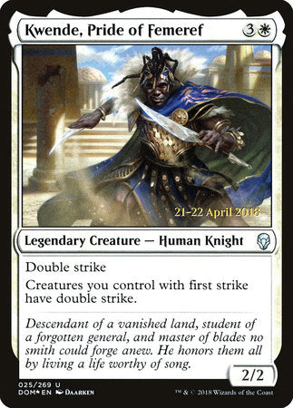 Kwende, Pride of Femeref [Dominaria Promos] | Tabernacle Games