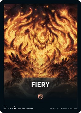 Fiery Theme Card [Jumpstart 2022 Front Cards] | Tabernacle Games