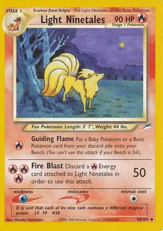 Light Ninetales (50/105) [Neo Destiny Unlimited] | Tabernacle Games