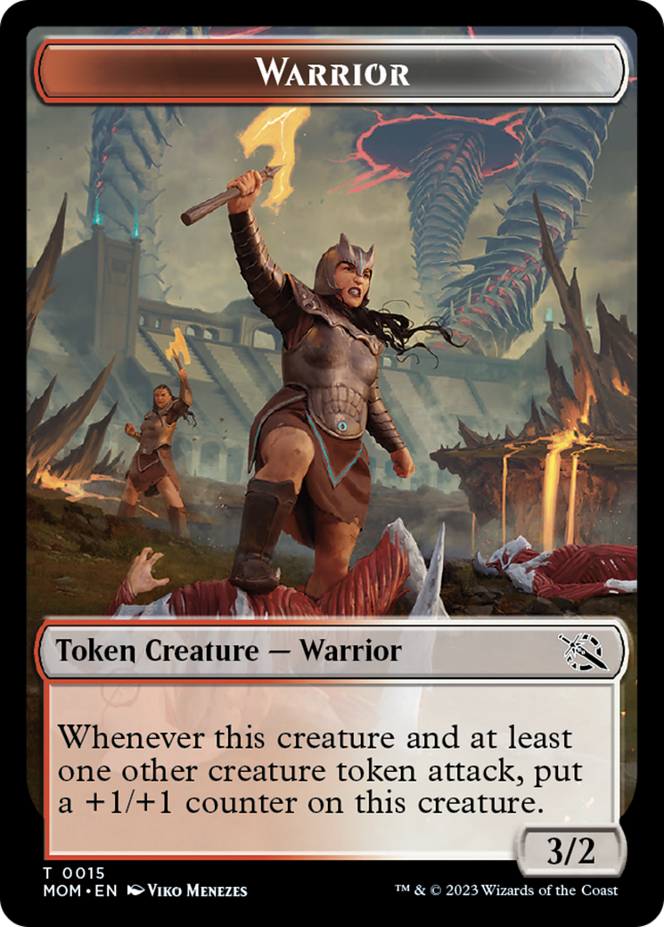 Warrior Token [March of the Machine Tokens] | Tabernacle Games