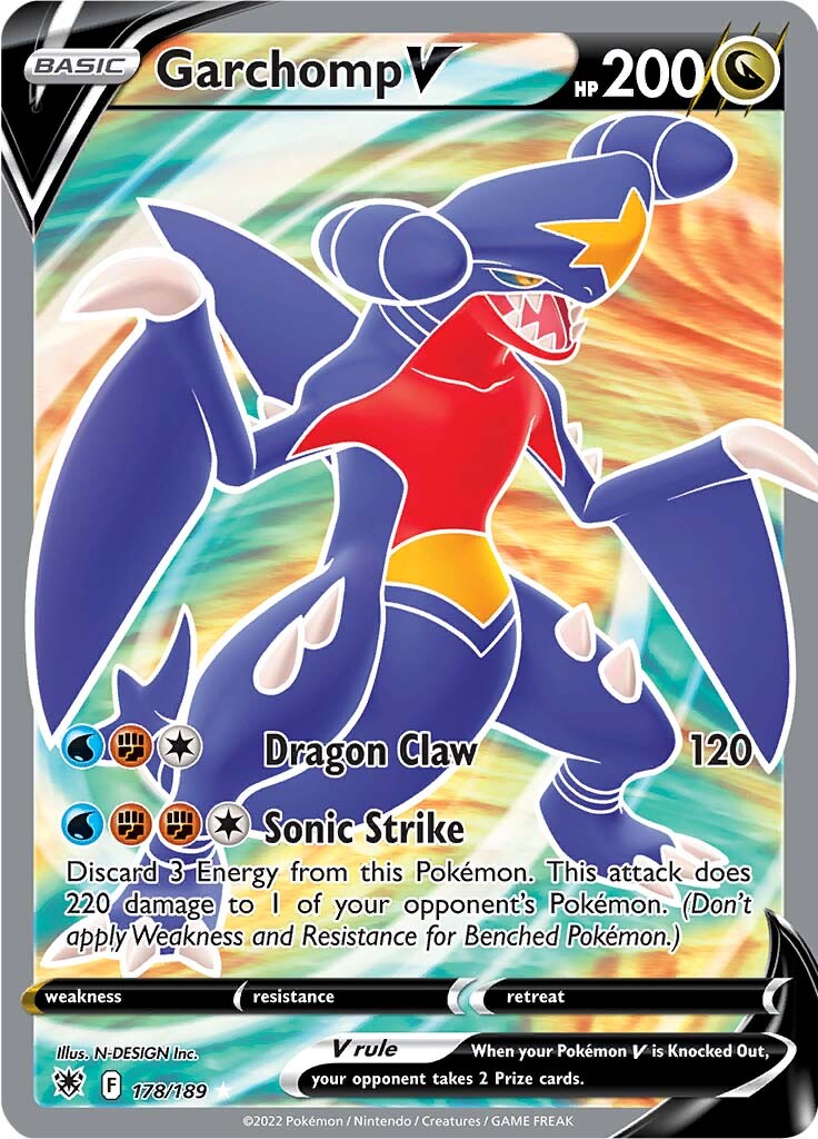 Garchomp V (178/189) [Sword & Shield: Astral Radiance] | Tabernacle Games