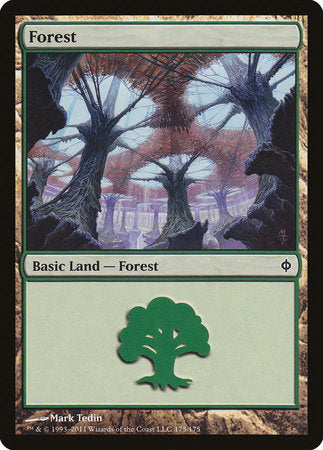 Forest (175) [New Phyrexia] | Tabernacle Games