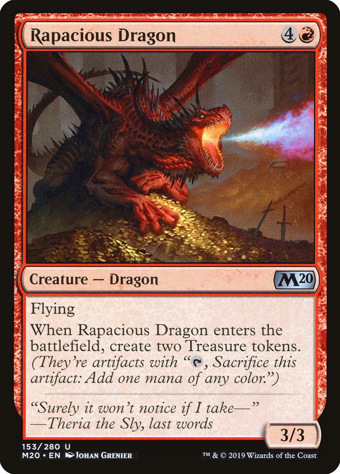 Rapacious Dragon [Core Set 2020] | Tabernacle Games