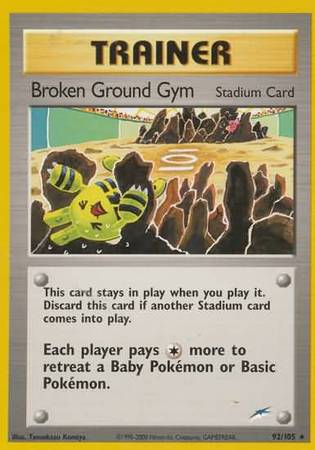 Broken Ground Gym (92/105) [Neo Destiny Unlimited] | Tabernacle Games