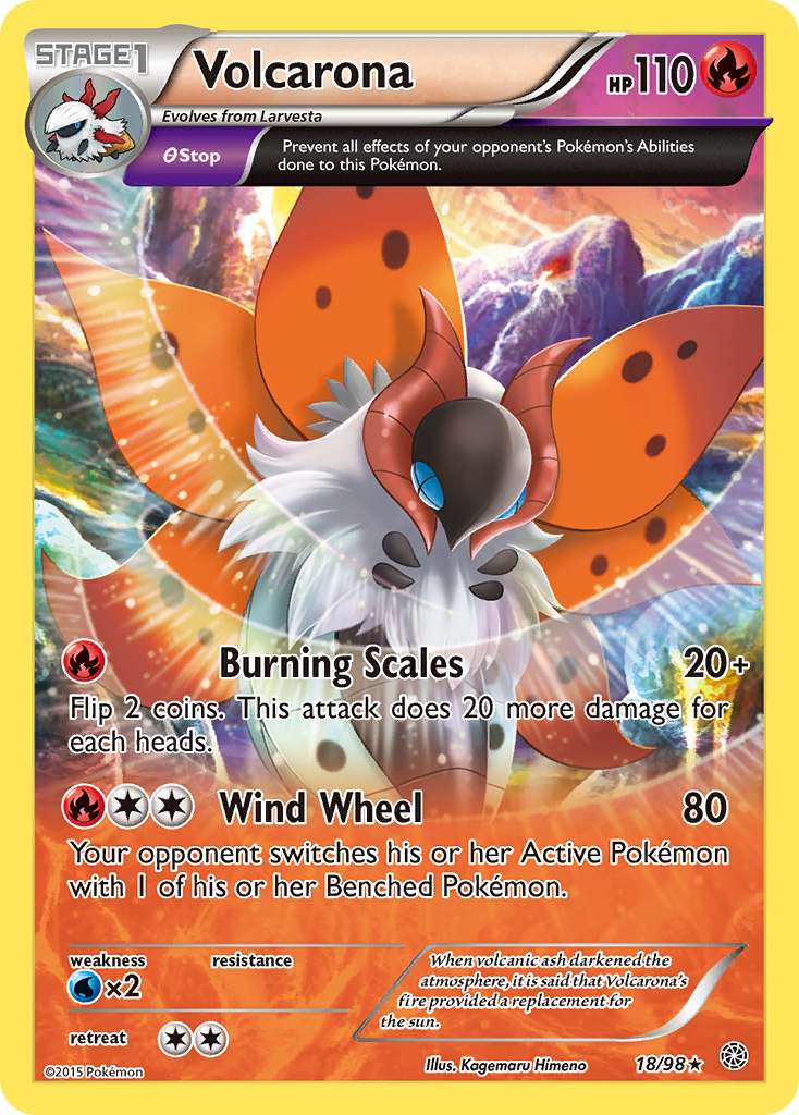 Volcarona (18/98) [XY: Ancient Origins] | Tabernacle Games