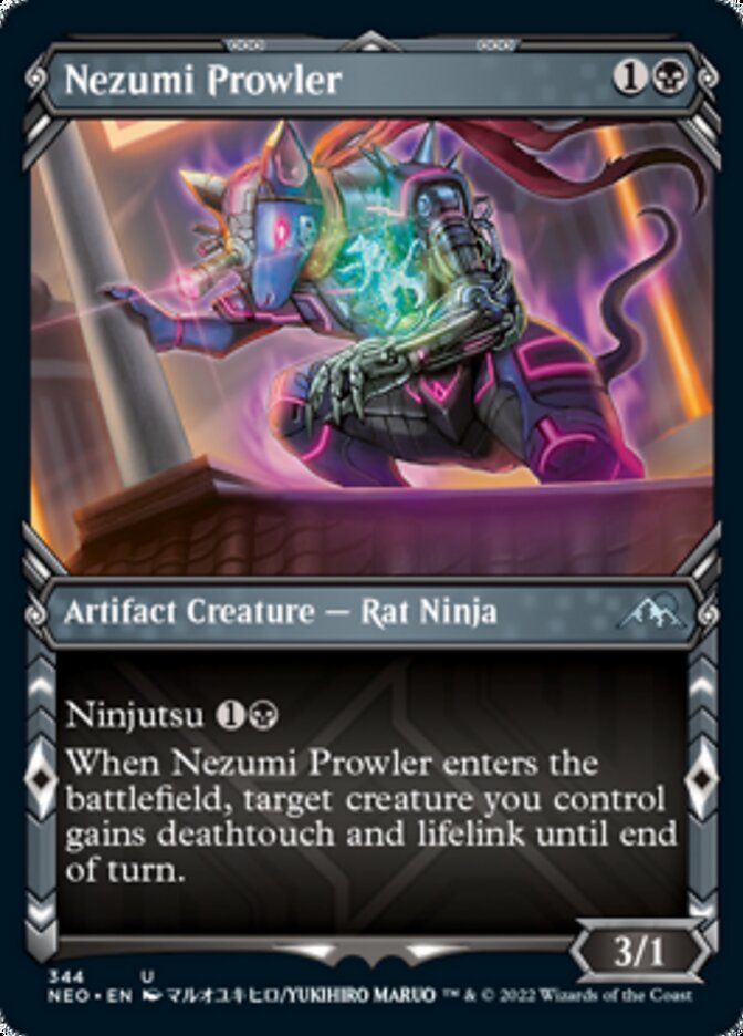 Nezumi Prowler (Showcase Ninja) [Kamigawa: Neon Dynasty] | Tabernacle Games