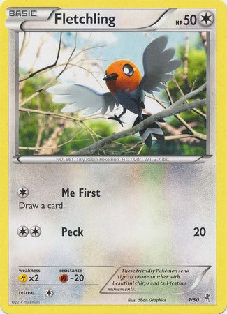 Fletchling (1/30) [XY: Trainer Kit 1 - Bisharp] | Tabernacle Games