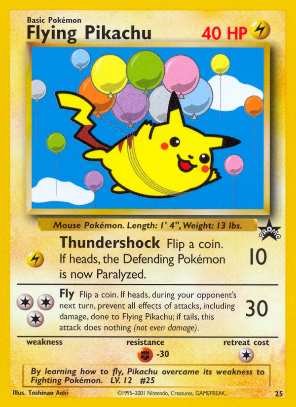 Flying Pikachu (25) [Wizards of the Coast: Black Star Promos] | Tabernacle Games