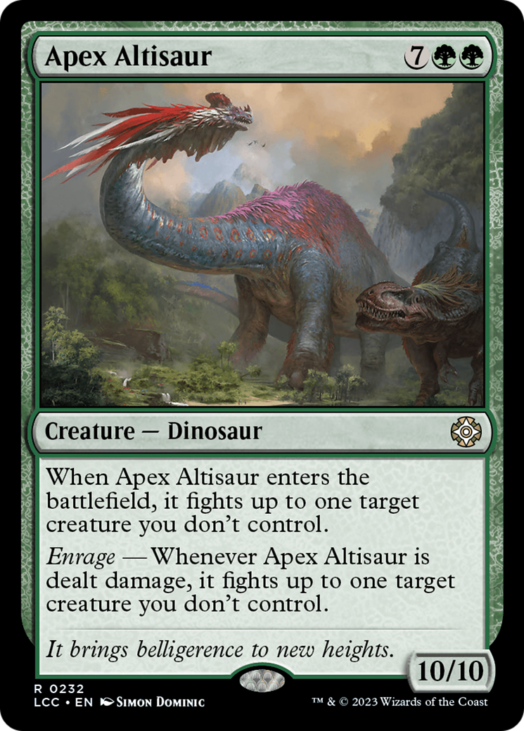 Apex Altisaur [The Lost Caverns of Ixalan Commander] | Tabernacle Games