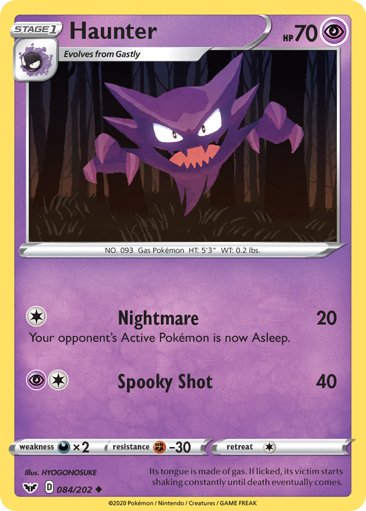 Haunter (084/202) [Sword & Shield: Base Set] | Tabernacle Games