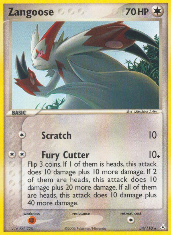 Zangoose (34/110) [EX: Holon Phantoms] | Tabernacle Games