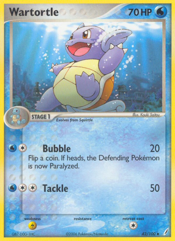 Wartortle (42/100) [EX: Crystal Guardians] | Tabernacle Games