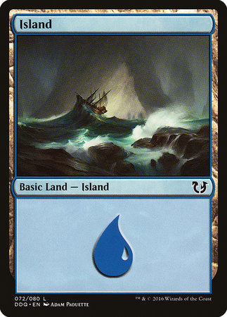 Island (72) [Duel Decks: Blessed vs. Cursed] | Tabernacle Games