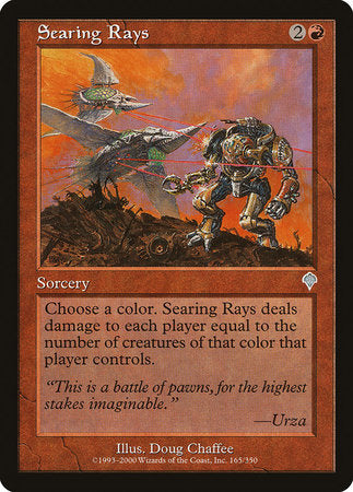 Searing Rays [Invasion] | Tabernacle Games