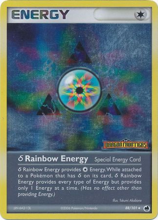 Rainbow Energy (88/101)(Delta Species) (Stamped) [EX: Dragon Frontiers] | Tabernacle Games