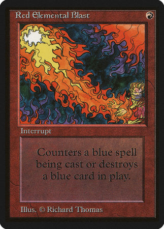 Red Elemental Blast [Limited Edition Beta] | Tabernacle Games