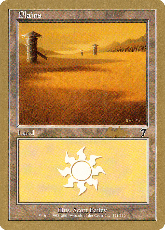 Plains (bk341) (Brian Kibler) [World Championship Decks 2002] | Tabernacle Games