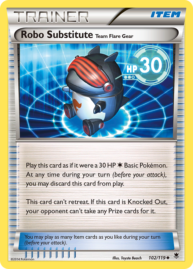 Robo Substitute Team Flare Gear (102/119) [XY: Phantom Forces] | Tabernacle Games