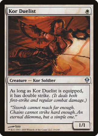 Kor Duelist [Zendikar] | Tabernacle Games