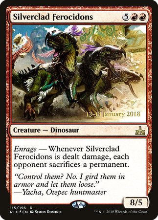 Silverclad Ferocidons [Rivals of Ixalan Promos] | Tabernacle Games