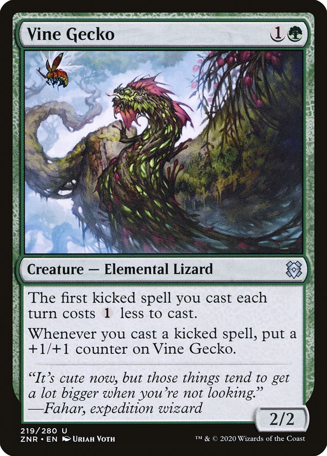 Vine Gecko [Zendikar Rising] | Tabernacle Games