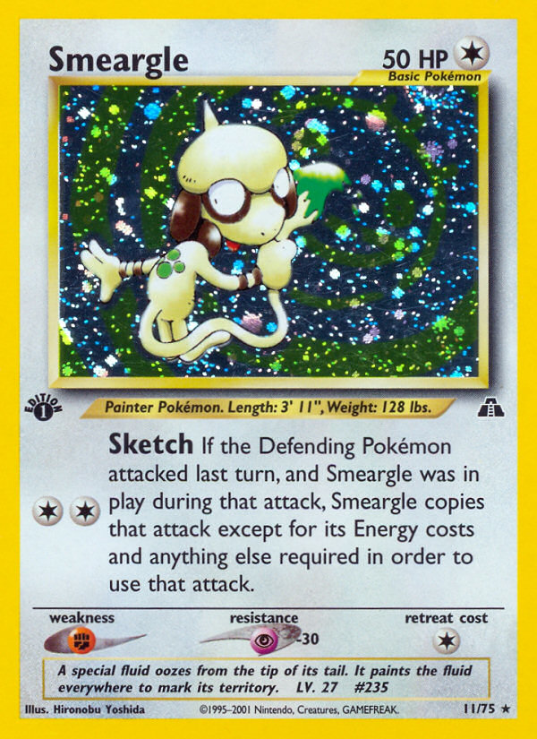 Smeargle (11/75) [Neo Discovery 1st Edition] | Tabernacle Games