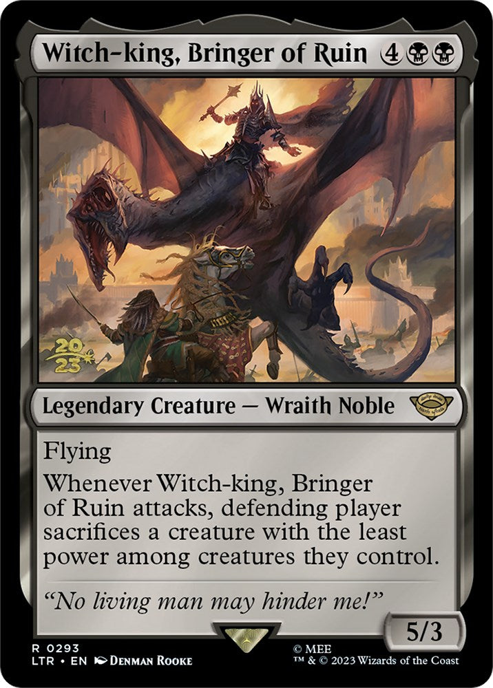 Witch-king, Bringer of Ruin [The Lord of the Rings: Tales of Middle-Earth Prerelease Promos] | Tabernacle Games