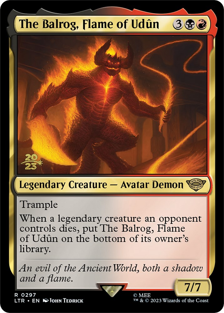 The Balrog, Flame of Udun [The Lord of the Rings: Tales of Middle-Earth Prerelease Promos] | Tabernacle Games