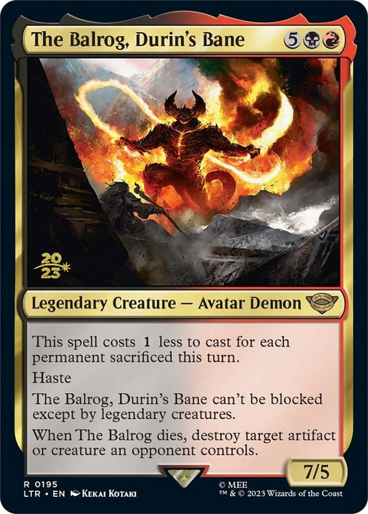 The Balrog, Durin's Bane [The Lord of the Rings: Tales of Middle-Earth Prerelease Promos] | Tabernacle Games
