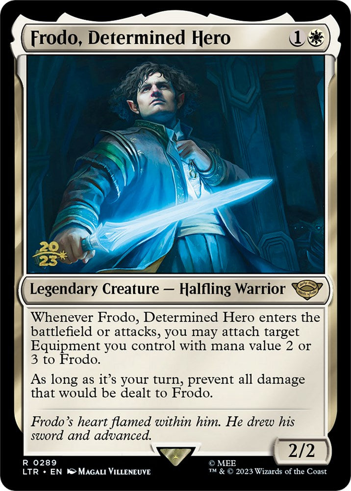 Frodo, Determined Hero [The Lord of the Rings: Tales of Middle-Earth Prerelease Promos] | Tabernacle Games