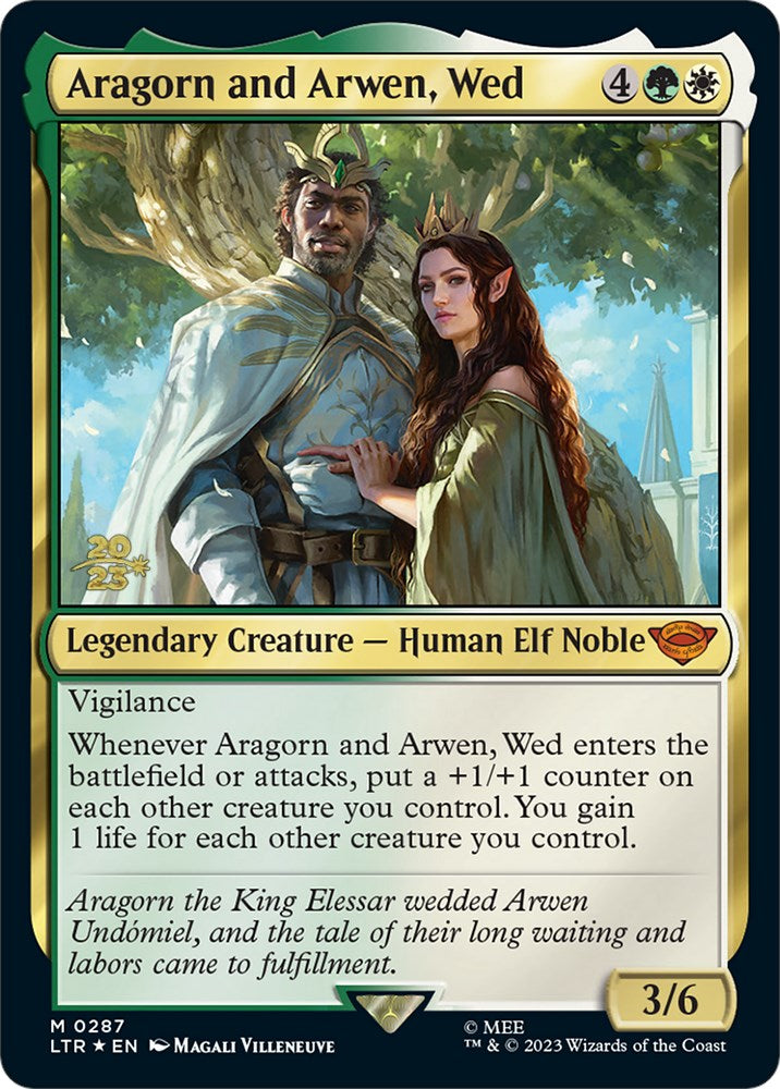 Aragorn and Arwen, Wed [The Lord of the Rings: Tales of Middle-Earth Prerelease Promos] | Tabernacle Games