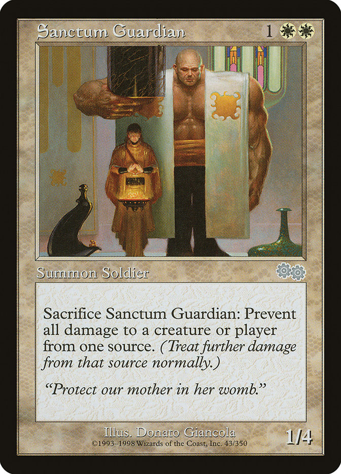 Sanctum Guardian [Urza's Saga] | Tabernacle Games