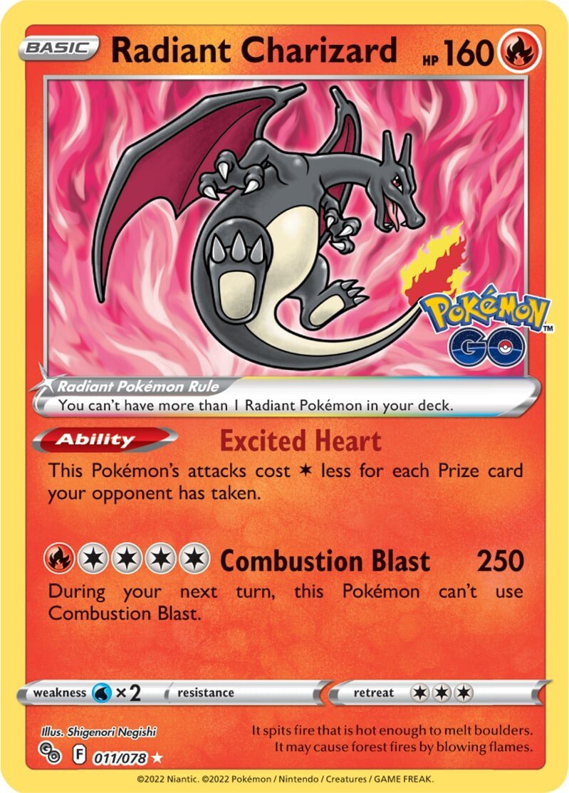 Radiant Charizard (011/078) [Pokémon GO] | Tabernacle Games